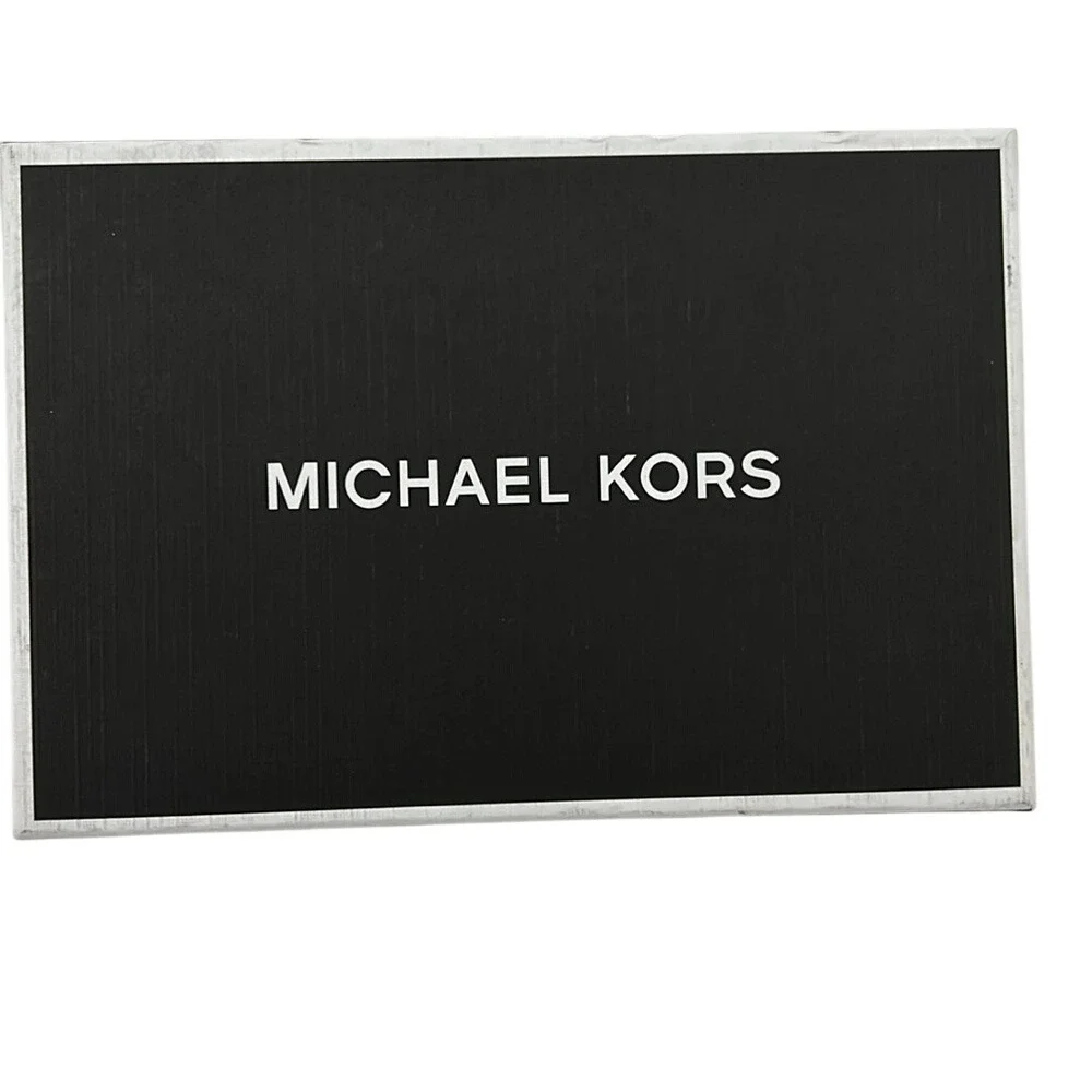 Michael Kors Mens Card Case and Keychain‎ Gift Set Black Signature